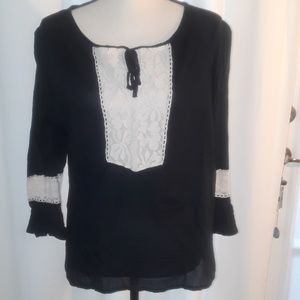 Black and Lace Blouse